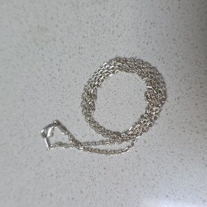 sterling silver 925 Italian layering box chain necklace 9 inch